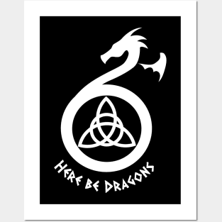 Here be dragons Posters and Art